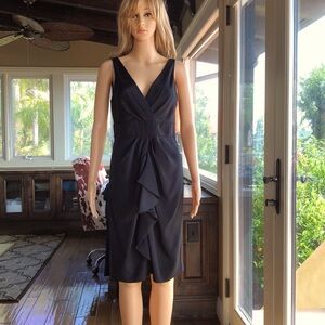 Diane von Furstenberg classic black silk dress